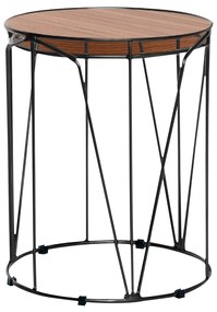 Mesa de Canto Decorativa Rionegro Base Preta G41 - Gran Belo
