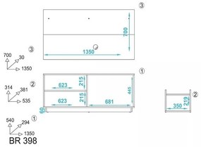 Conjunto Compacto Para Sala Rack e Painel  Branco