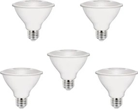 Kit 5 Lâmpadas Par30 Led 9w E27 940lm 25° 6500k