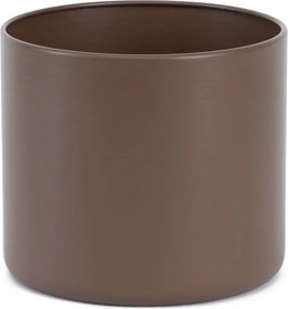 Cachepot em Metal Marrom - G