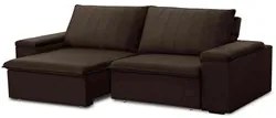 Sofá Retrátil Reclinável 3 Lugares 225cm Baluart F05 Veludo Marrom - M