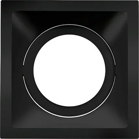 Plafon Embutir Aluminio Square 14Cm Par30 30W - PRETO