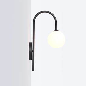 Arandela Umbrella Haste Curva 12X24X41Cm Aluminio E Globo Ø12Cm Rosca... (CHAMPANHE)