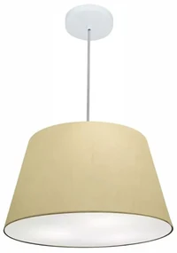 Pendente Cone Bege MJ-4021 Para Mesa de Jantar e Estar