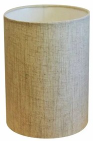 Cúpula Abajur Cilíndrica Cp-7004 Ø15x25cm Rustico Bege