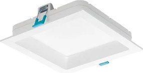 Plafon Led Embutir Quadrado Branco 12w 3000k Deep