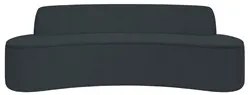 Sofá 4 Lugares para Sala de Estar Living 230cm Koane D06 Bouclê Cinza