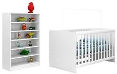 Berço Mini Cama Certificado pelo Inmetro Doce Sonho e Armário Multiuso