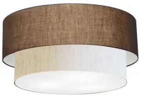 Plafon Para Banheiro Cilíndrico SB-3017 Cúpula Cor Café Linho Bege