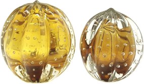 Kit Esferas Murano Senna P + M - Ambar  Ambar