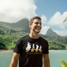 Camiseta Unissex The Road to Mordor O Senhor dos Anéis - Preto - G