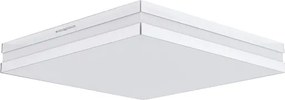 Plafon Led Sobrepor Quadrado Espelhado 25W Bilbao - LED BRANCO FRIO (6500K)