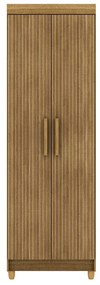 Armário Multiuso 61cm Alto 2 Portas Prateleiras Guiné V01 - D'Rossi - Naturale e Brisa