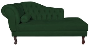 Recamier Diana 160cm Lado Direito Suede Verde - ADJ Decor