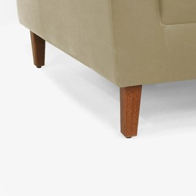 Poltrona Decorativa Gabriela Suede Nude