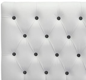 Cabeceira Cama Box Casal King 195cm Nicole Capitonê Corano Branco Botão Preto - Sheep Estofados - Branco