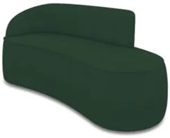 Sofá 3 Lugares Para Sala 180cm Orgânico Wendi Boucle Verde I01  - Mpoz