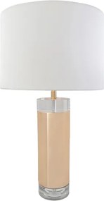 Abajur Cristal Metal Rose Gold Royale