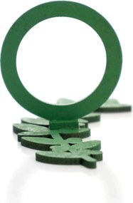 Porta Guardanapo Natal Folhagem Verde 9,5cm - D'Rossi