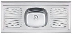 Pia de Apoio Tramontina New Raggi 40 em Aço Inox 120 x 52 cm