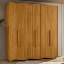 Guarda Roupa Casal 230cm Com 6 Portas Barok Cinamomo Z10    - Mpozenat