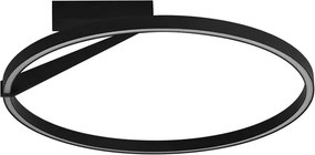 Plafon Led De Sobrepor Dimerizável 38w 3000k Circle - PRETO