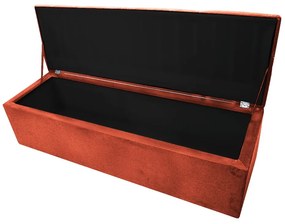 Calçadeira Munique 195 cm King Size Suede Terracota - ADJ Decor