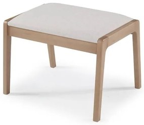 Banco Suez Estrutura Madeira Assento Estofado Cru Calandro 65cm - 67776 Sun House
