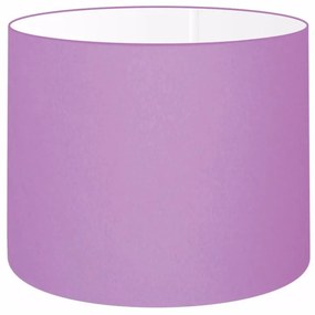 Cúpula em tecido cilíndrica abajur luminária cp-4099 40x25cm lilás