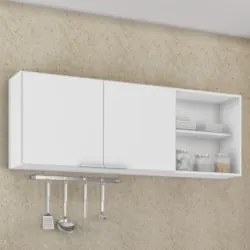 Armário de Cozinha Aéreo 150cm Pérola Z34 Branco            - Mpozenat