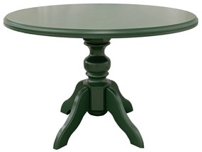 Mesa de Jantar Redonda Slim Munique - 4 Lugares - 1,20m - Verde Oliva  Kleiner