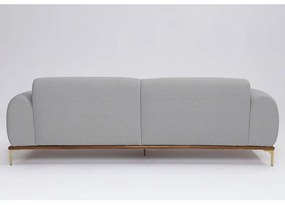 Sofá 3 Lugares Tóquio D07 230cm Linho Cinza Granizo - D'Rossi