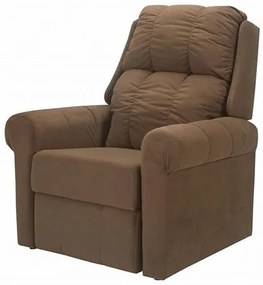Poltrona Ivy Reclinaval Tecido Marrom - 77314 Sun House