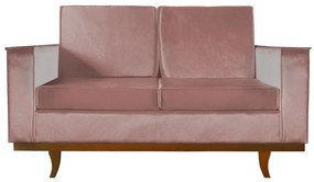 Sofá Dubai 2 Lugares Decorativo 1,50m Sala Veludo Crepe