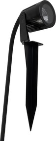 Espeto Led Aluminio Preto 6,5W 520Lm Ip67 3000K S.Ground