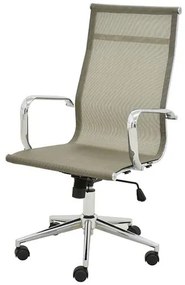 Cadeira Sevilha Eames Alta Cromada Tela Dourada - 38047 Sun House