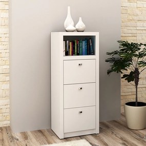Armário Arquivo para Escritório Home Office ME4118 MDP Branco G69 - Gran Belo