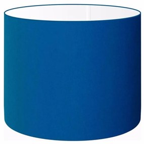 Cúpula em tecido cilíndrica abajur luminária cp-4146 40x30cm azul marinho