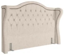 Cabeceira Cama Box Casal 140cm Antibes Z37 Linho Cru - Mpozenato