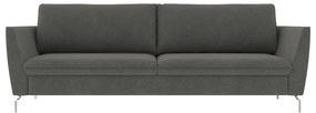 Sofá Decorativo Sala de Estar 230cm Olívia Suede Grafite G52 - Gran Belo