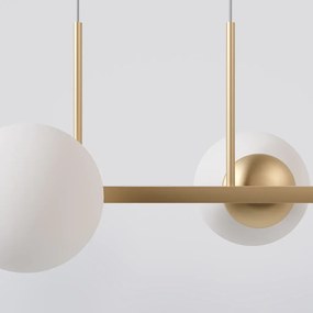 Pendente Six Retângular 124X25,5X27Cm Alumínio E Globo Ø12Cm Fosco 6Xg... (PRETO, FOSCO)