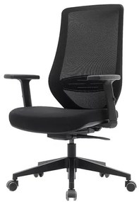 Cadeira Broadway Diretor Tela Preta Base de Nylon com Rodizio - 76614 Sun House