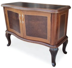 Cômoda Murano com Portas Madeira Maciça Marchetaria Design Clássico