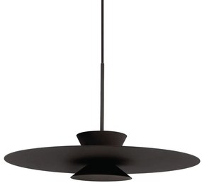 Pendente Tule Ø60X25Cm 1Xmr16 - Usina 25120/60 (PT - Preto Texturizado, OL-F - Verde Oliva Fosco)