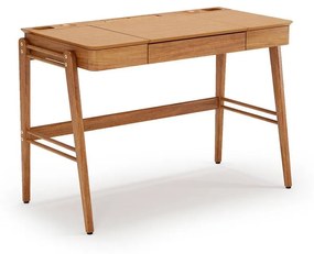 Escrivaninha Sage com Gaveta Design Multifuncional Estrutura Madeira Eucalipto e Laminado