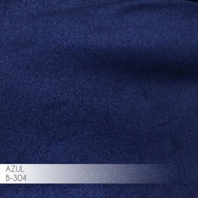 Sofá 3 Lugares Sala de Estar Eros 210 cm Veludo Azul Bic Base Fixa G15 - Gran Belo