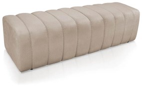 Calçadeira Olivia Queen 160 cm Veludo - D'Rossi - Bege