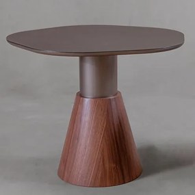 Mesa Lateral Pricely Orgânica Bronze Base Nogueira - 78236 Sun House