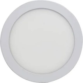 Plafon Led De Sobrepor Redondo Branco 12W 6000K Panel