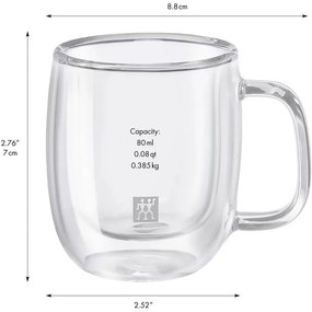Jogo 2 Canecas Espresso ZWILLING Sorrento 80ml